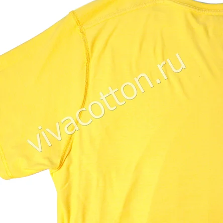 Футболка большого размера желтого цвета
